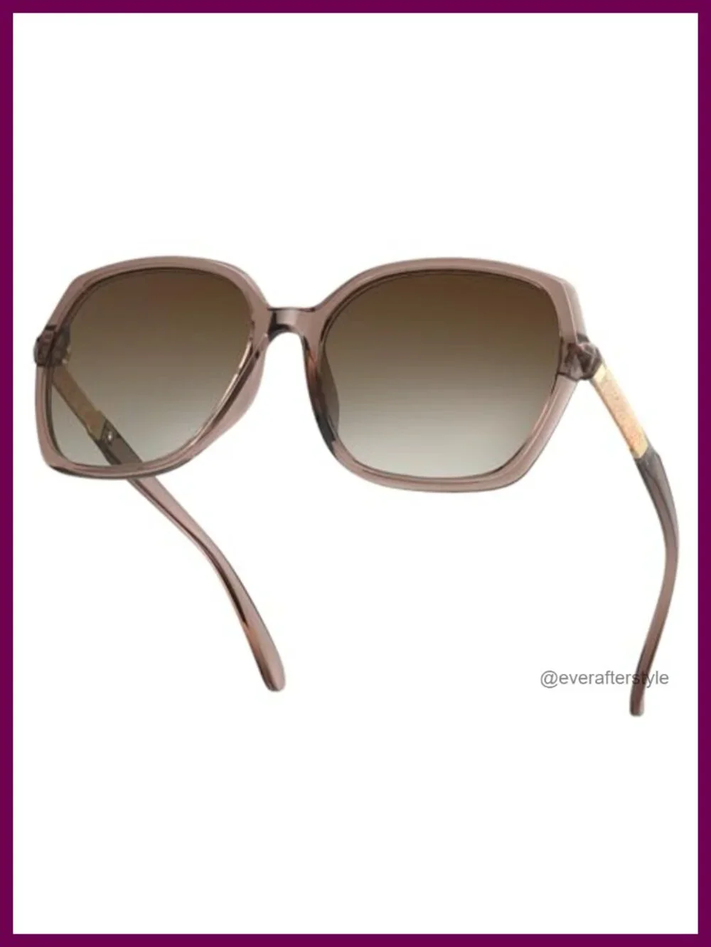 Polarized Square Sunglasses for Women Rhinestone Frame UV400